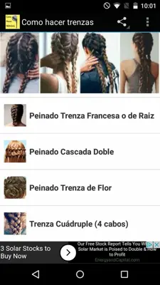 Como hacer trenzas android App screenshot 1