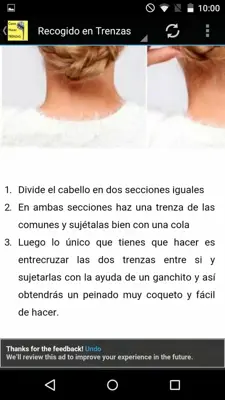Como hacer trenzas android App screenshot 4