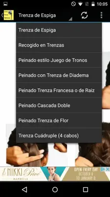 Como hacer trenzas android App screenshot 8